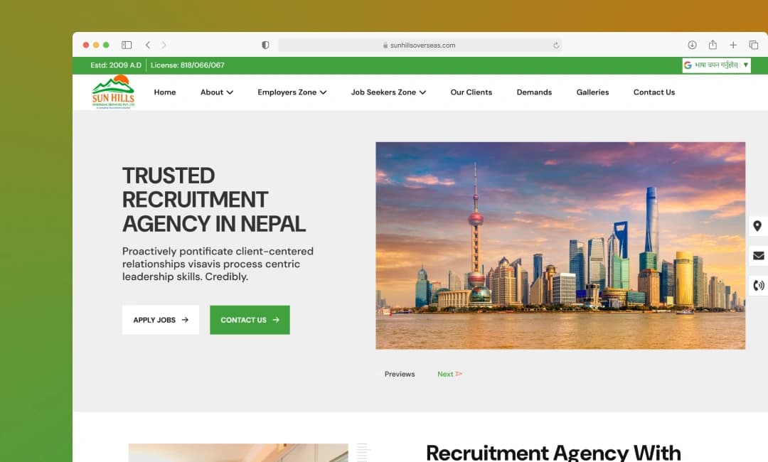 Sun Hills Overseas Service