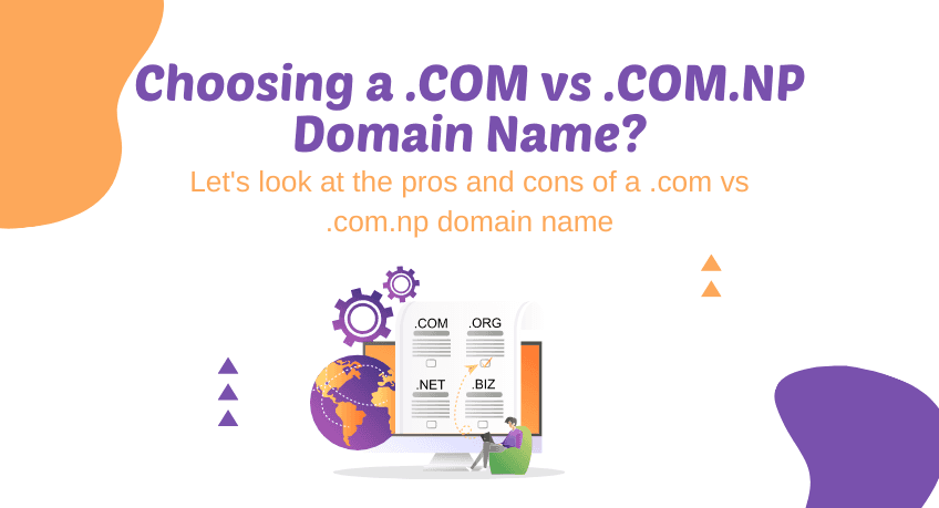 Choosing a .COM vs .COM.NP Domain Name